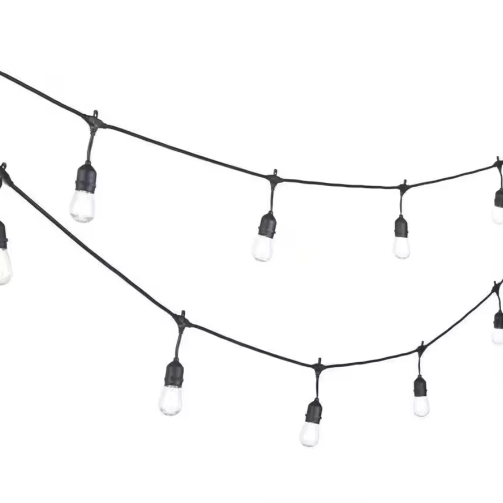 Hampton Bay Commercial Grade Black 48 Ft LED String Lights - Picture 9 of 9